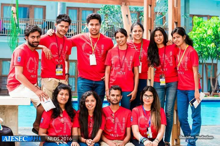 AIESEC Colombo North team at NLDS 2016