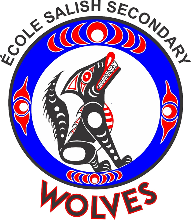 École Salish Secondary Wolves logo