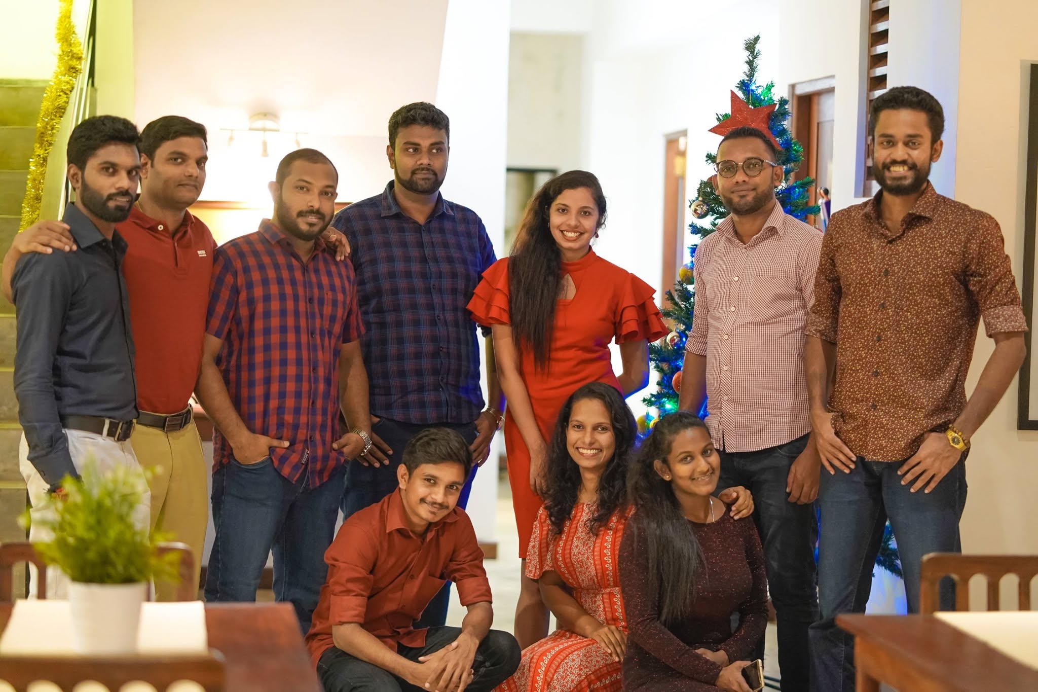Mai Globe Travels team at a Christmas gathering